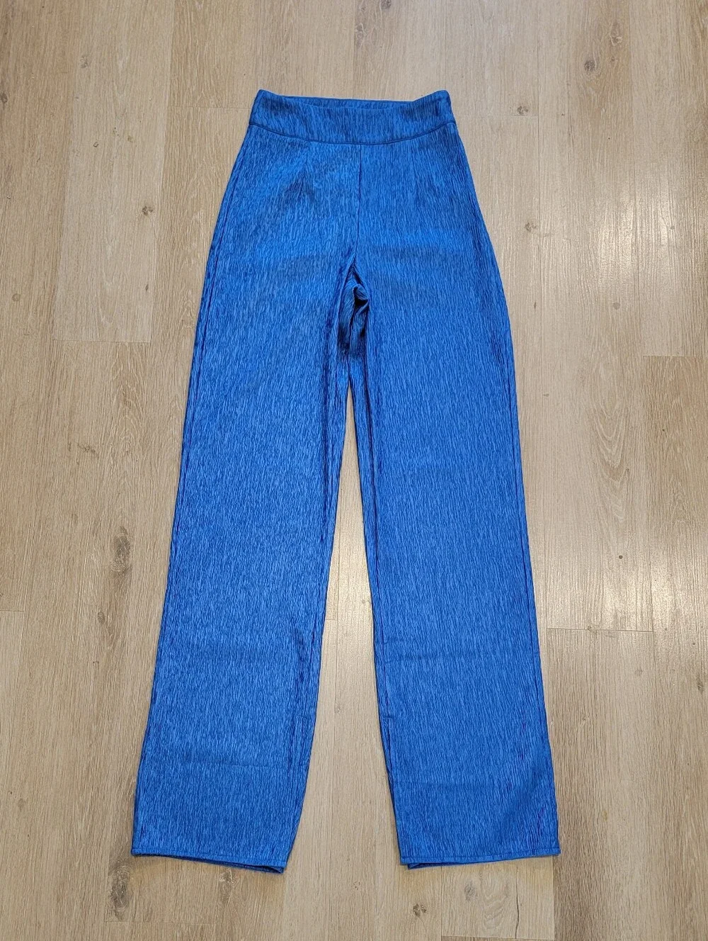 Nasty Gal textured blue pants